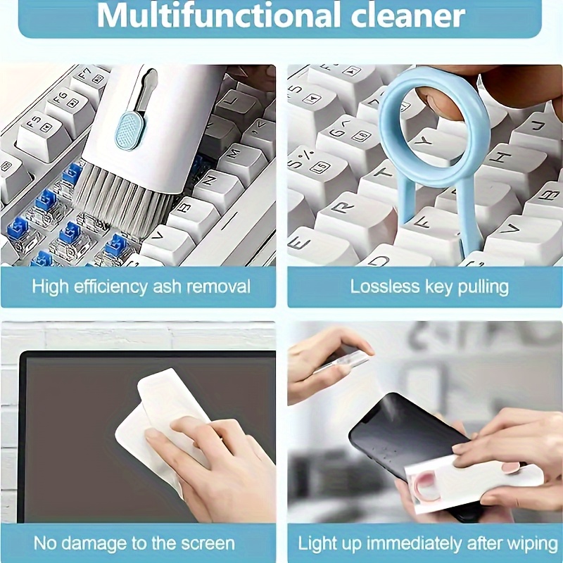 7 in 1 multi purpose cleaning kit for keyboards earphones screens nylon brushes for detailed cleaning ideal for phone keycaps crevice details details 5