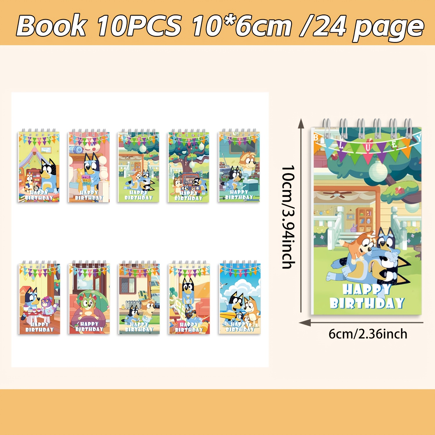 TEMU -themed Spiral Notebooks, Cartoon Mini Coil Notepads, Suitable As Birthday Party Gift Notebooks, Cartoon Anime Merchandise Student Notebooks,