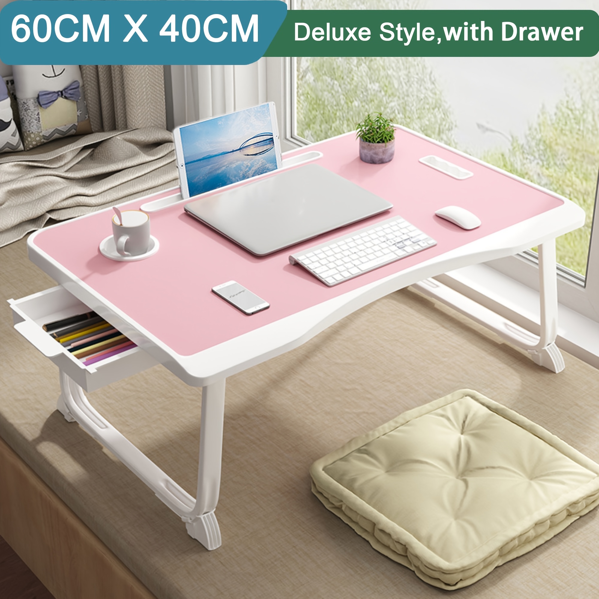 TEMU Laptop Bed Table, Bed Table, Lap Desk, Laptop Stand For Bed, Laptop Desk, Laptop Tray For Bed, Laptop Desk For Bed, Table For Bed, Bed Table For