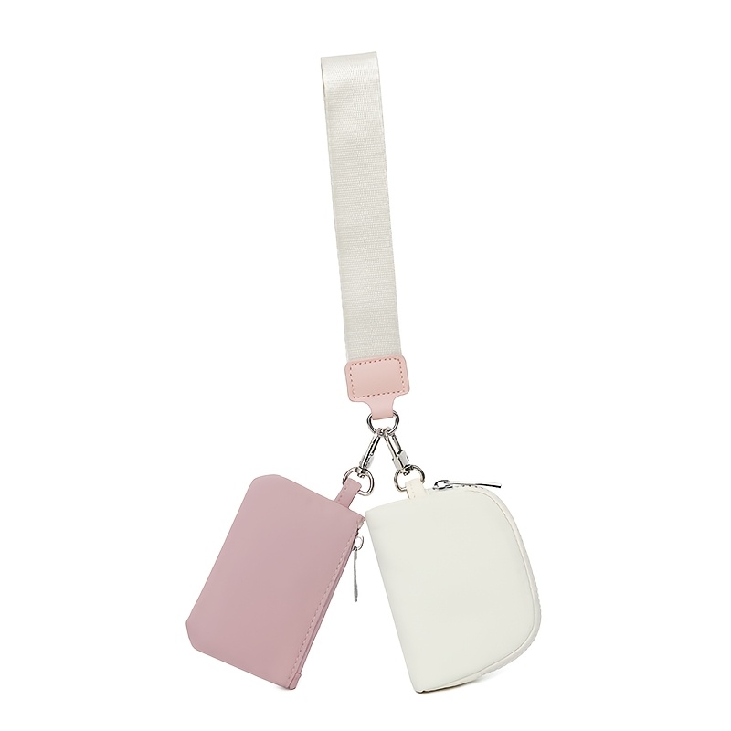 TEMU Nouveau porte-monnaie pour femme, porte-cartes, porte-clés, sac à main décontracté, pochette organisatrice à fermeture éclair