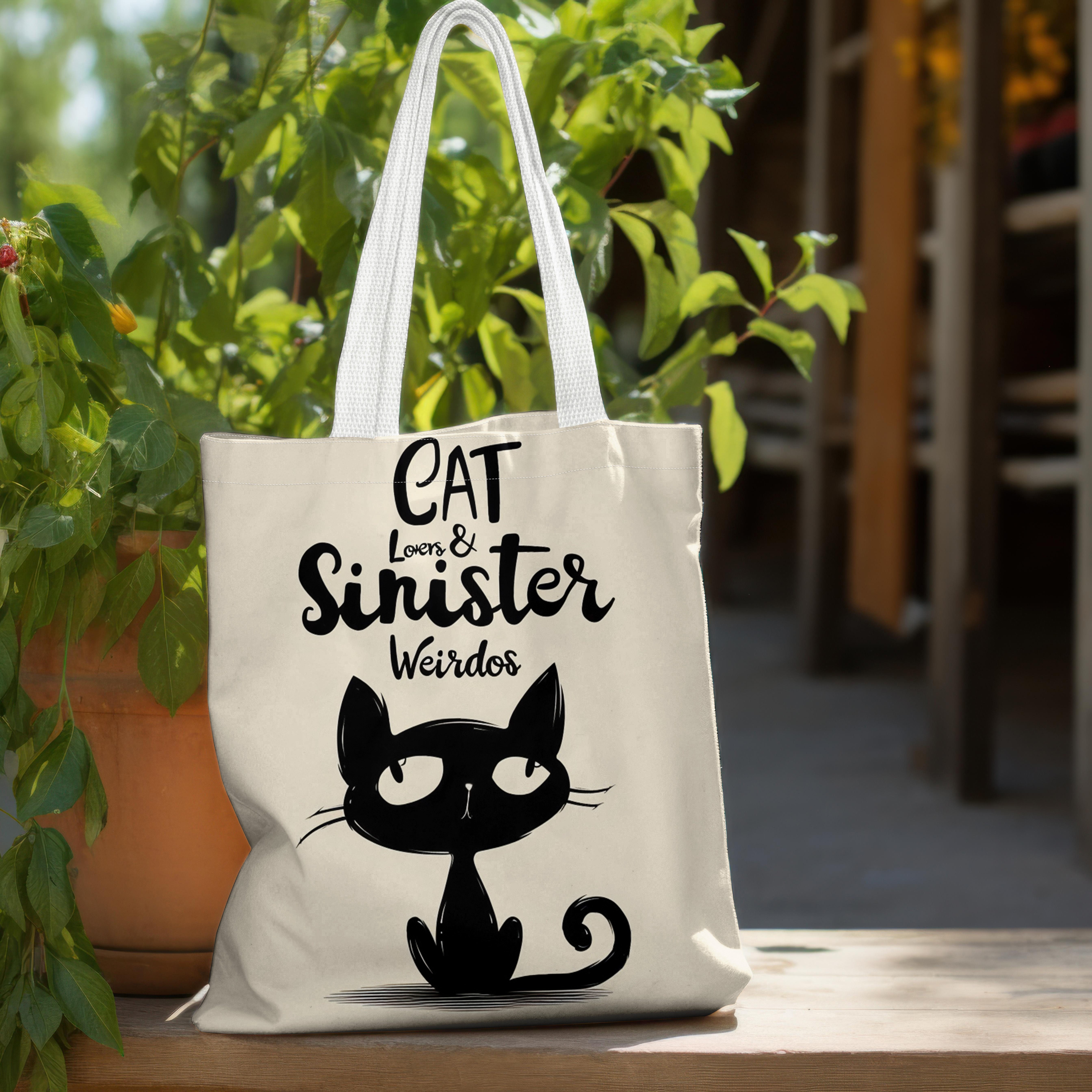 Cat Print Large Capacity Canvas Tote Bag Durable Reusable Shopping Bag  For Daily Travel, Or