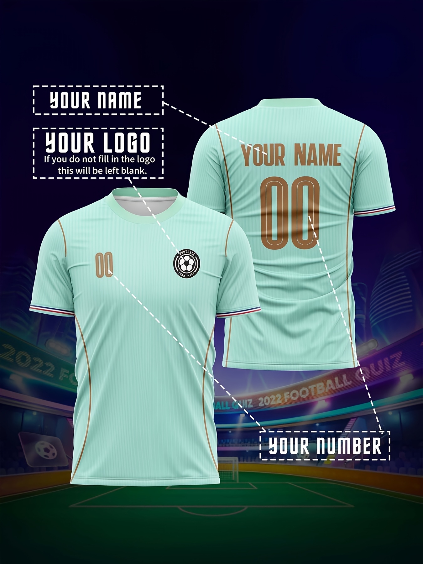 2026 french away custom name   logo t neck football sportswear     breathable and quick drying personalized party summer party outdoor leisure
