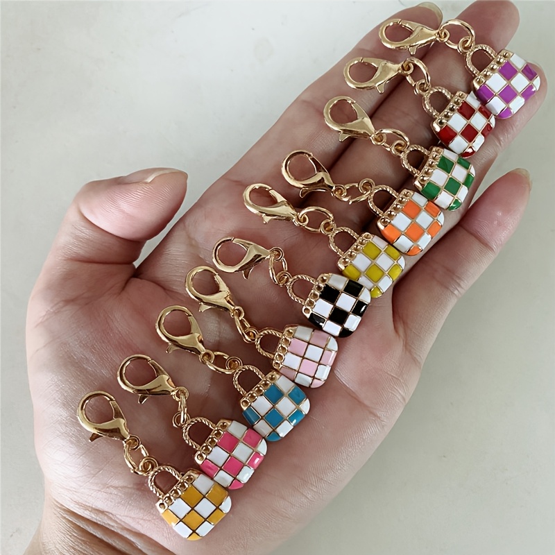 TEMU 10pcs Elegant Fashion Handbag Keychains, Multi-style Backpack Charms, Cute Women's Bag Additions, Phone Charms, Clothing Pendants, Gifts, Ideal