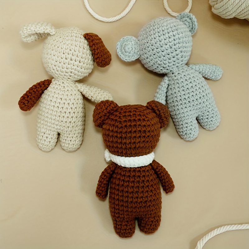 handcrafted cute animal dolls for newborns featuring toys   a dog and a koala for early learning details 2