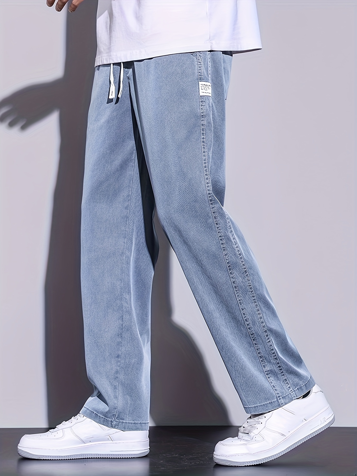 Men's Casual Autumn Denim Cotton Hop Loose Work Long