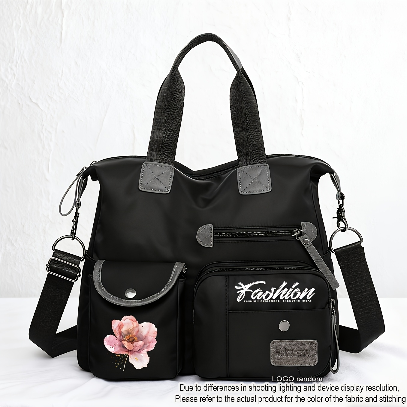 TEMU 1pc Functional Crossbody Bag With Anti-theft Pocket- Business Functionality. Business Trips And Office Settings. Temperament, Durability, And