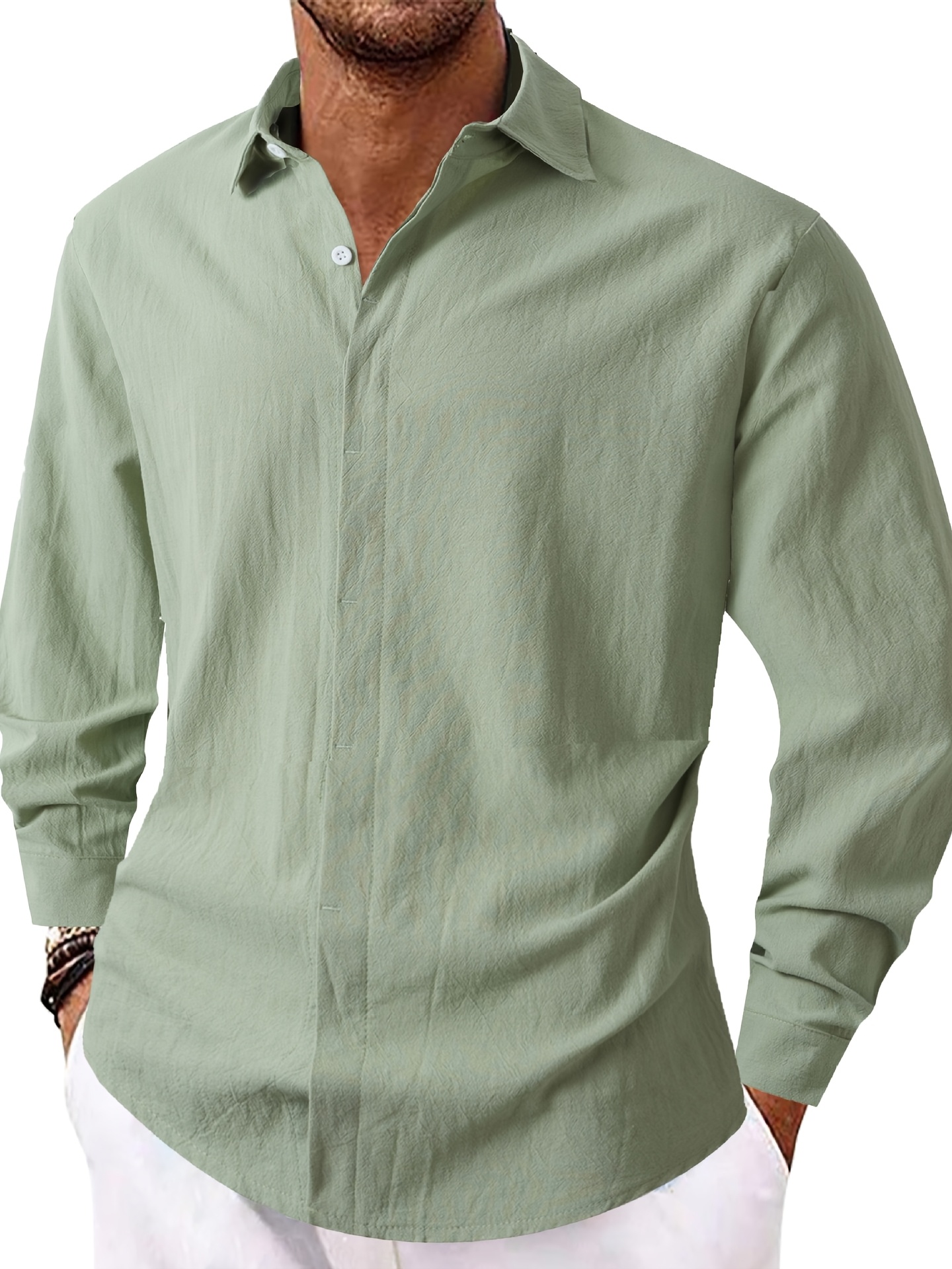 green dress shirt men - Qatar
