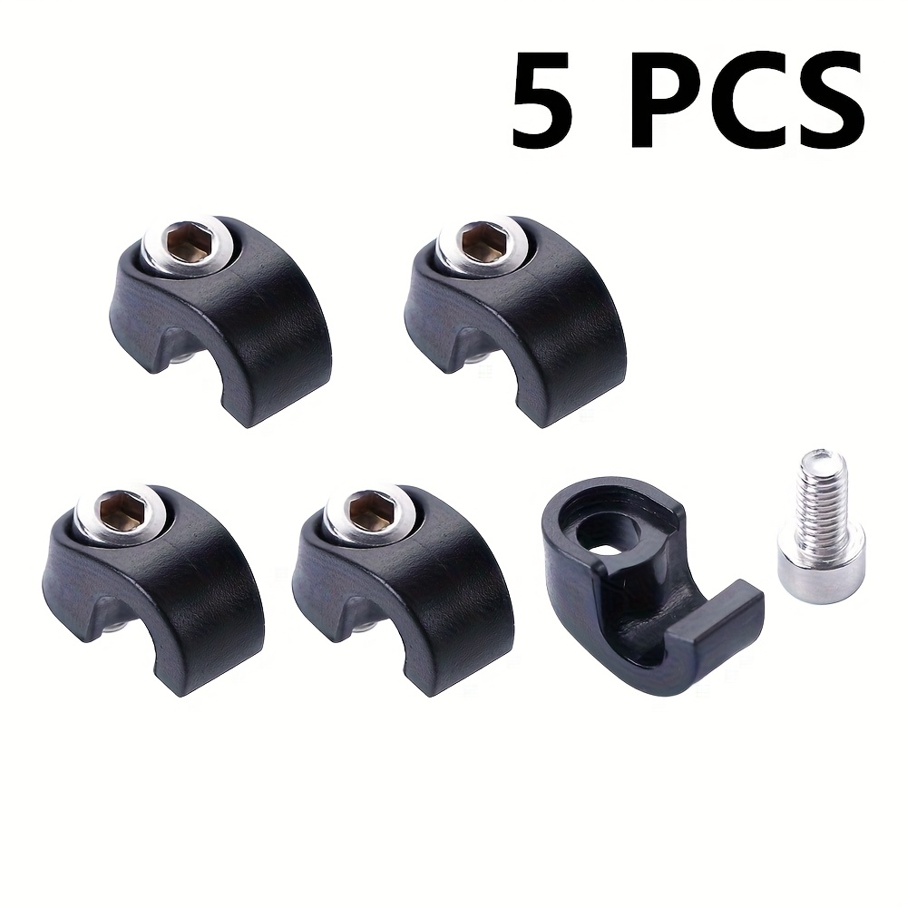 Set Of 5 Bicycle Brake Housing Clips For Securing Brake Cables, Suitable For Mountain Bikes And Bicycle Fork Repairs