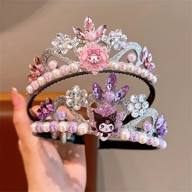 

Sanrio & Pink Pearl Crown Headband With Design - Resin, , Parties & Birthday Gifts