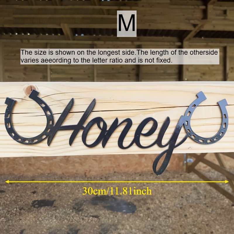 TEMU Personalized Horse Sign And Stable House Number - Can Engrave Name/number/date, Wall Mounted Equestrian Identification, Suitable For , Barns,
