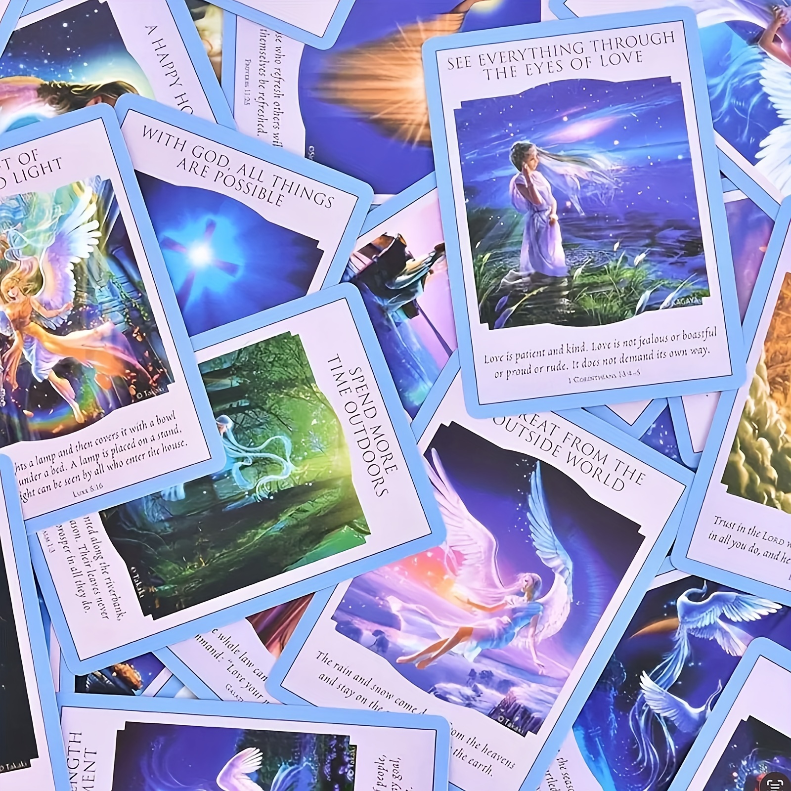 EXTENSION N1: 13 Cards for the Amethyst Love Oracle Cards From 53 to 65  Trilingual Instructions 