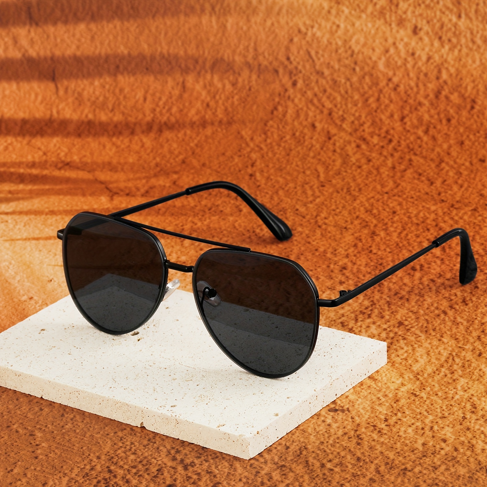 womens fashion glasses mens oversized square metal frame  display picture 1