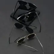 4pcs mens oval fashion glasses retro style pc material suitable for and business leisure uv resistant details 2