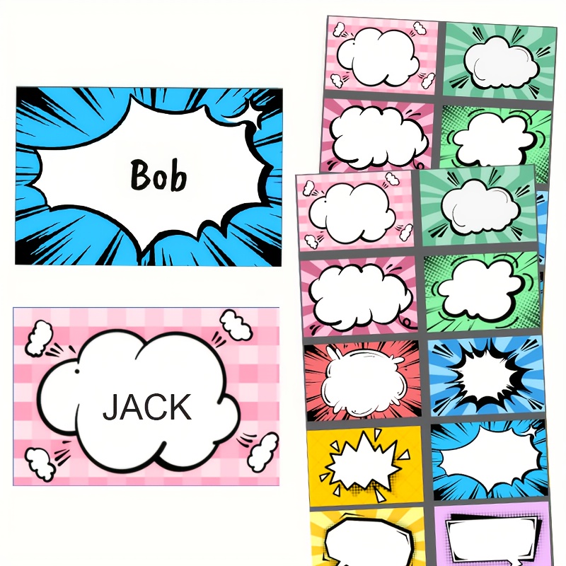 60pcs Name Label Stickers, Suitable For Label Stickers, For Office And School Supplies Classification And Marking, Hand-written Name Labels