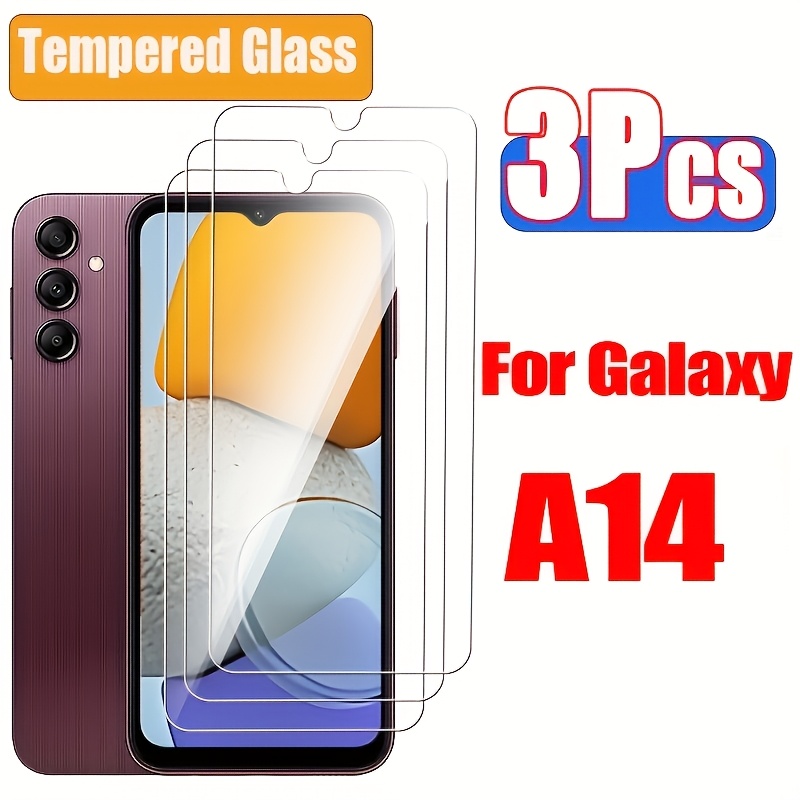 TEMU 3pcs Screen Protector Glass For For Galaxy A14 A14 4g/5g Tempered Glass Film
