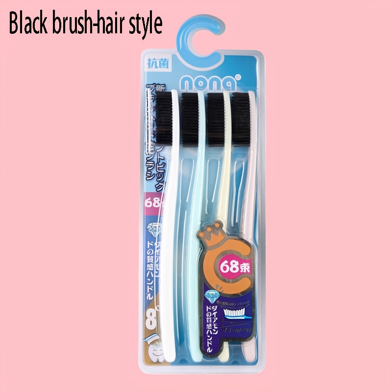 Soft Manual Toothbrush Set for Adults, 4pcs
