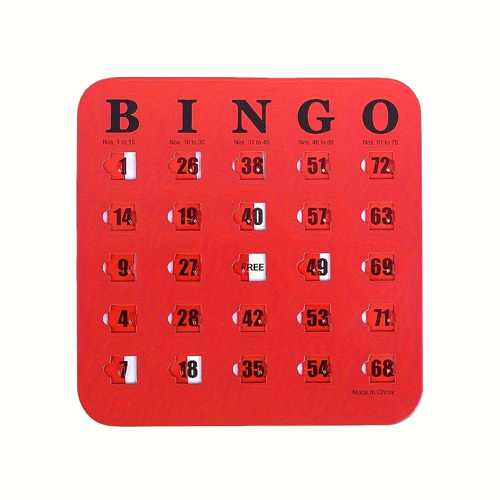Bingo Game, A Set of Reusable Five-color Bingo Game Card Sets, A Logical Thinking Training Board Game for Family Gatherings, Adult Bingo Cards