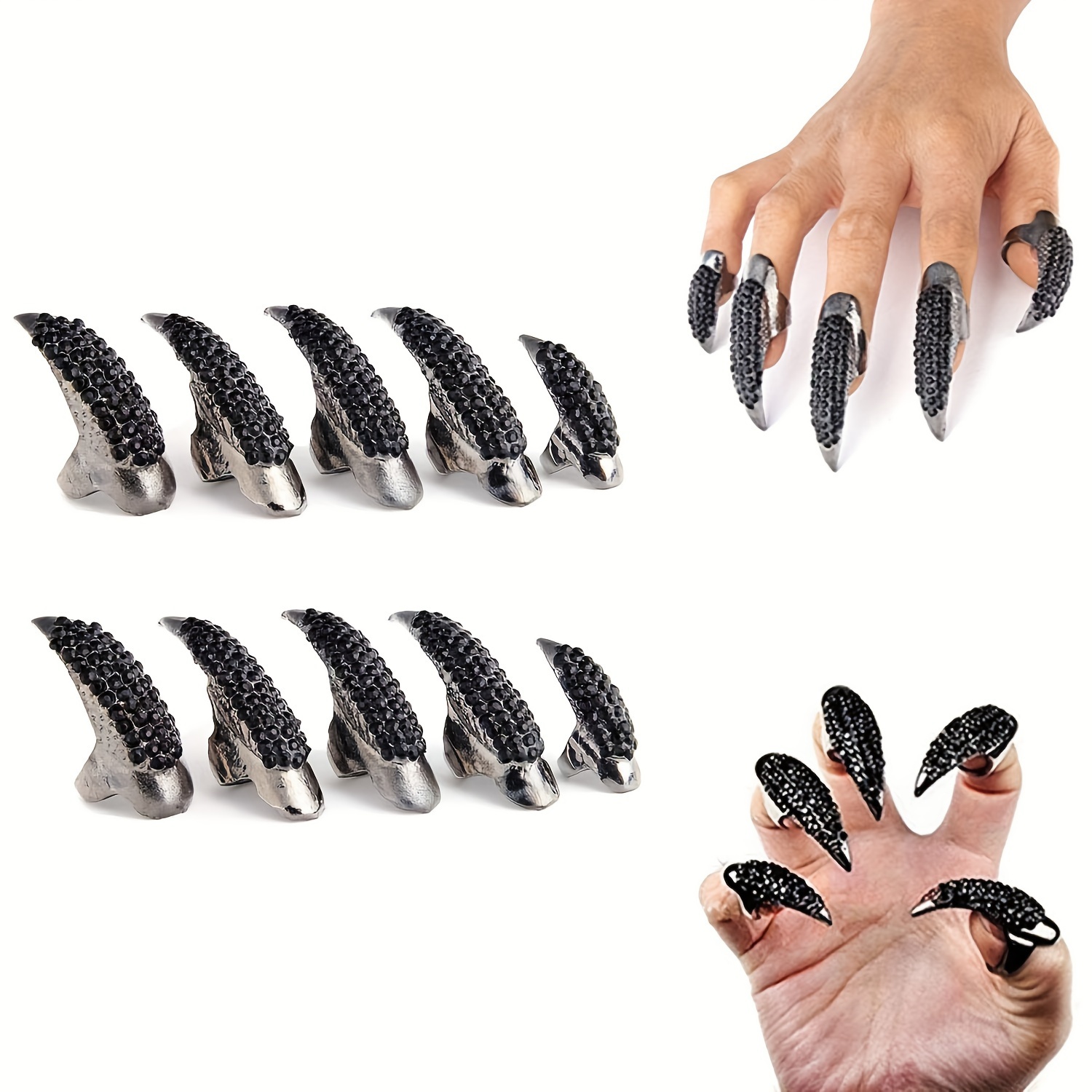 

10pcs Eagle False Set, -shaped Length, Unisex For Halloween Christmas Cosplay, For And Events