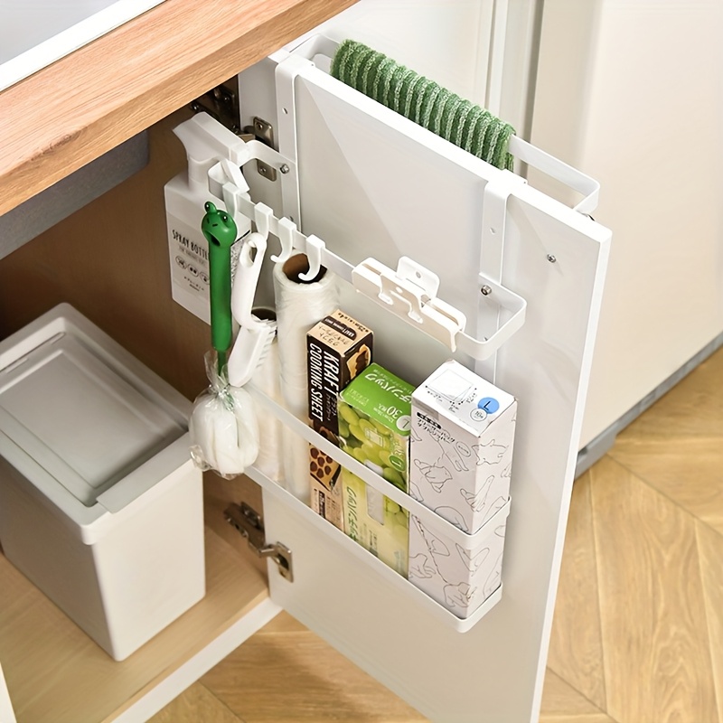 2 Stuks Hangmand Keuken Organizer, Hangende Over de Kastdeur Opberger