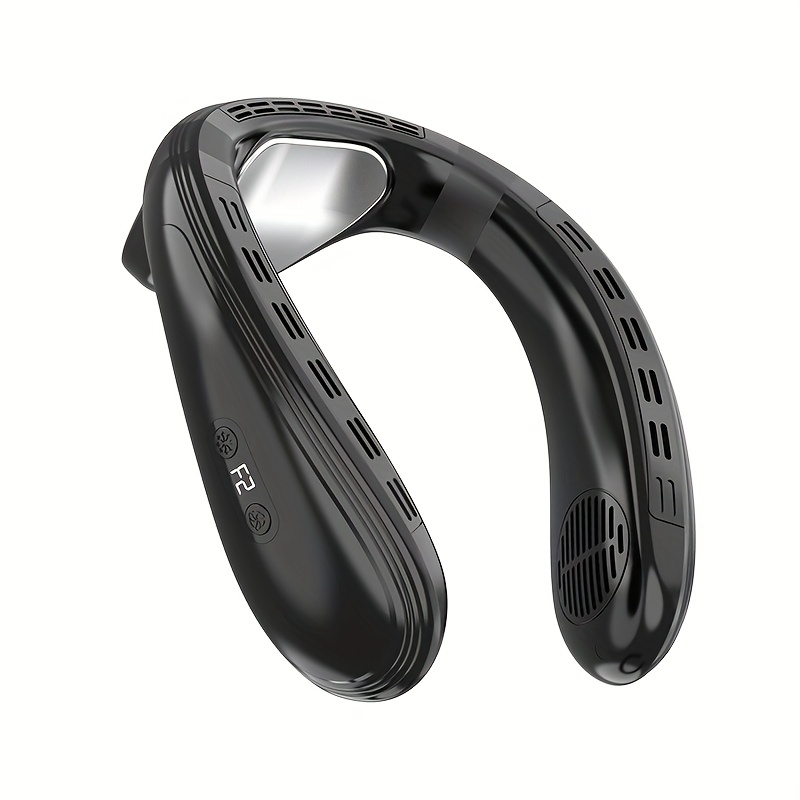 Neck Fan with Back Airflow, Ultra-Long Battery Life of 5200Mah, USB Fan Featuring Semiconductor Cooling Airflow, Bladeless Design, Portable Silent Air Conditioner, Rechargeable Essential for Holidays, Suitable for Both Women And Men