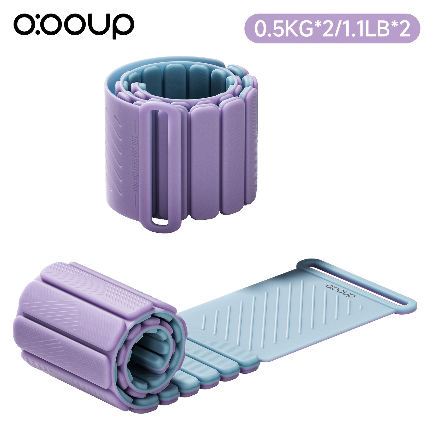 2pcs Magnetic Wrist & Ankle Weights with Hook & Loop Closure
