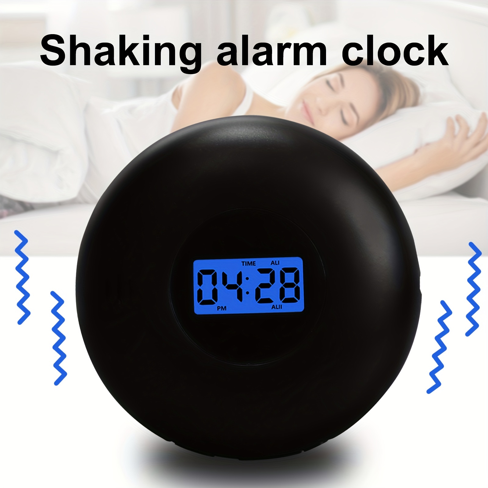 MOSITO - Reloj despertador digital de madera con función de carga  inalámbrica, luz atenuable de 0 a 100, opción de dos alarmas a horas  distintas para