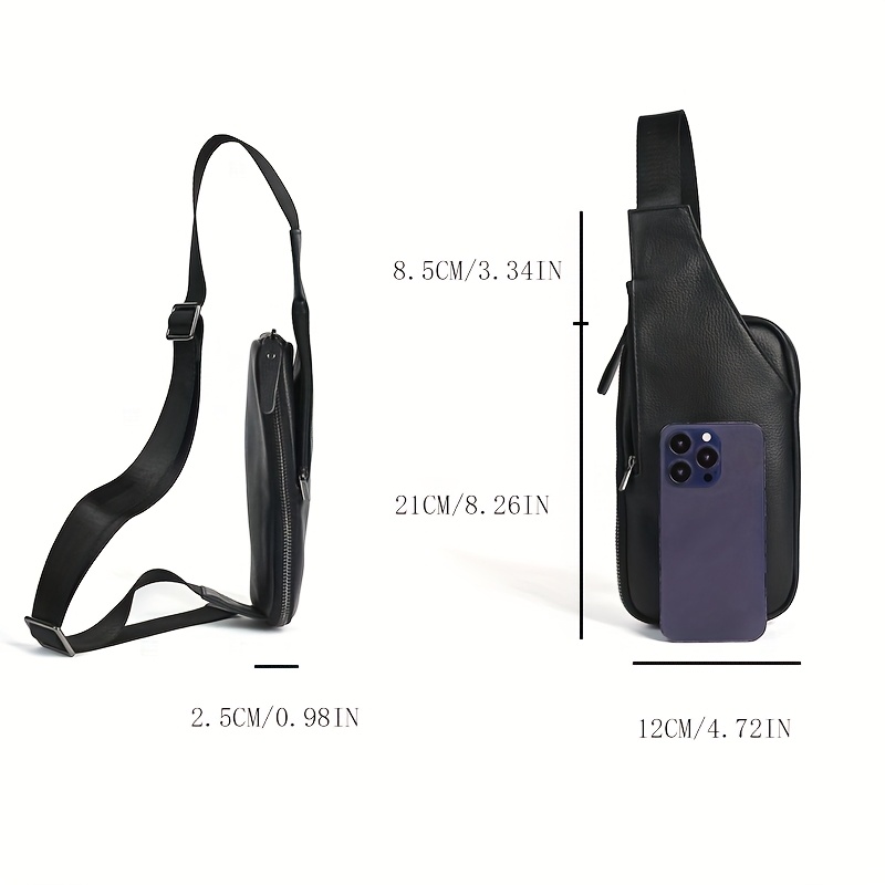 Mini PU Leather Belt Chest Bag Men