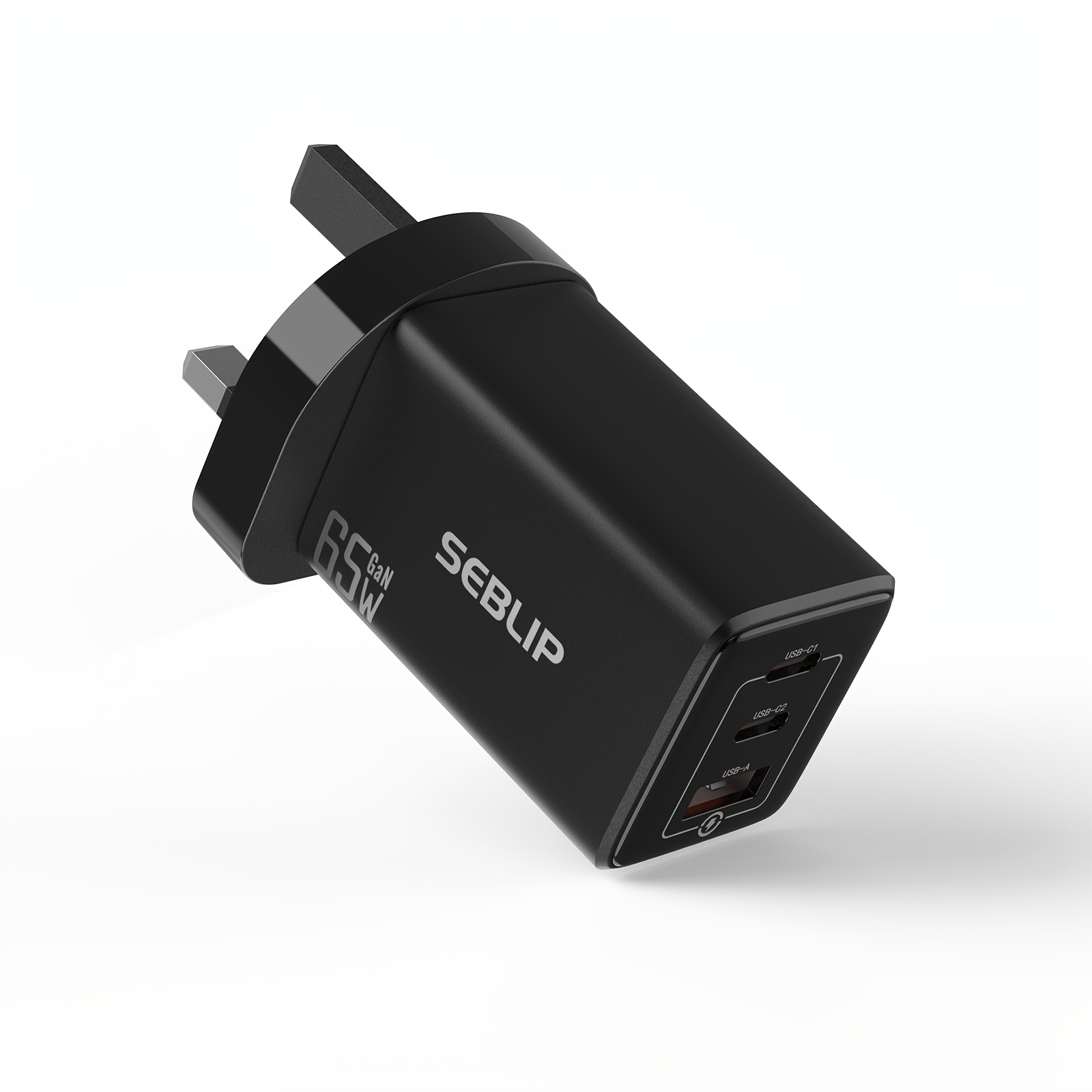 TEMU 65w Gan Fast Charging Usb C Wall Charger Block, 3-ports Compact Travel , Charger Adapter, Multi Safety Protection, Wide For S26 & S25 Series And
