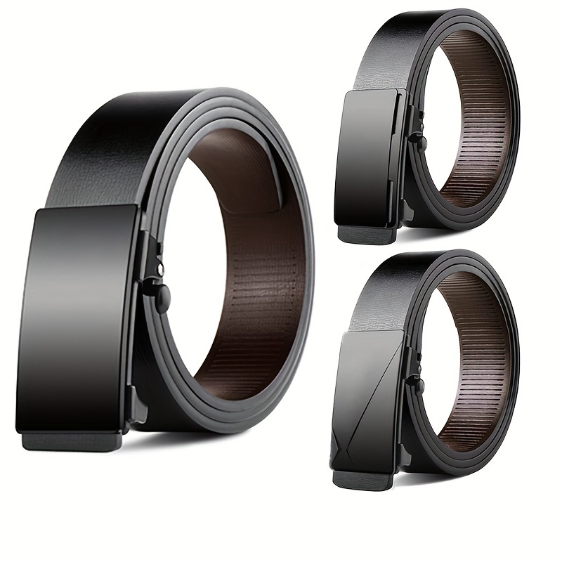 

Men's Fashion Belt With Automatic Buckle, Suitable For Business Suit, Gifts For Man, Casual Belt
