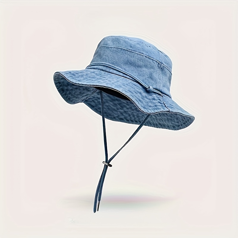 Bucket Hat Women's Summer Hiking Camping Hat Men's Washed Retro Distressed Hat