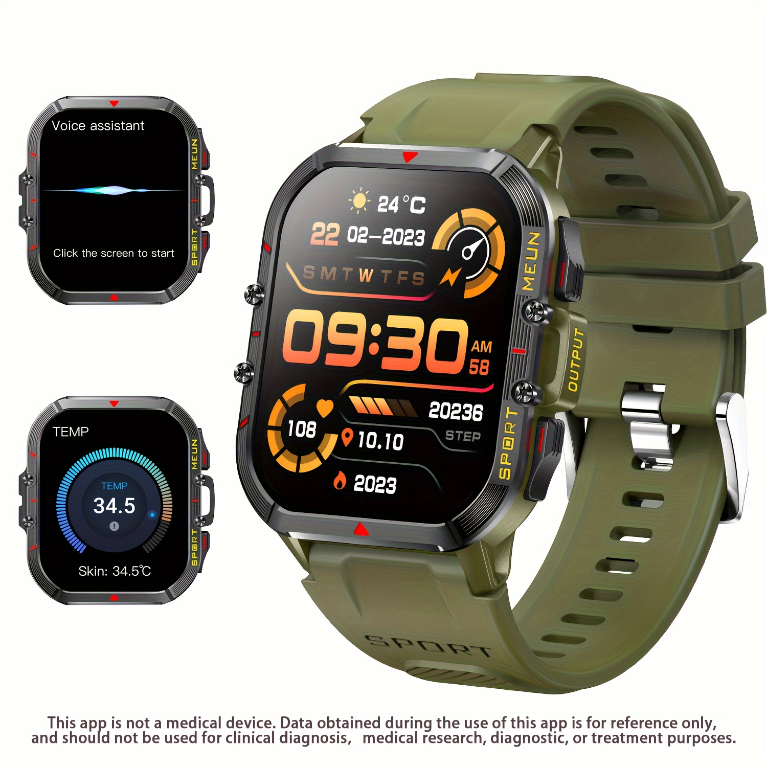 Multifunction Sports Watch Sunroad FR821A 3ATM Waterproof