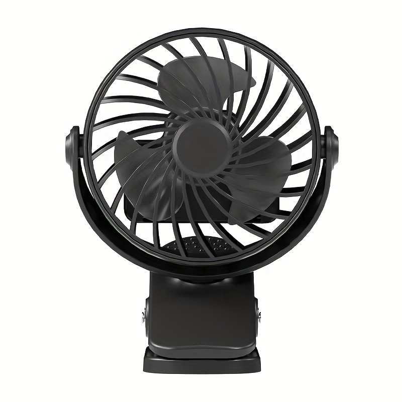 TEMU 1 Mini Clip Fan, Rechargeable Usb Clip Fan - Portable Mini Desktop Fan - Great For Summer And Outdoor Use, A Perfect Companion For The Office, Outdoors, Travel And Camping .
