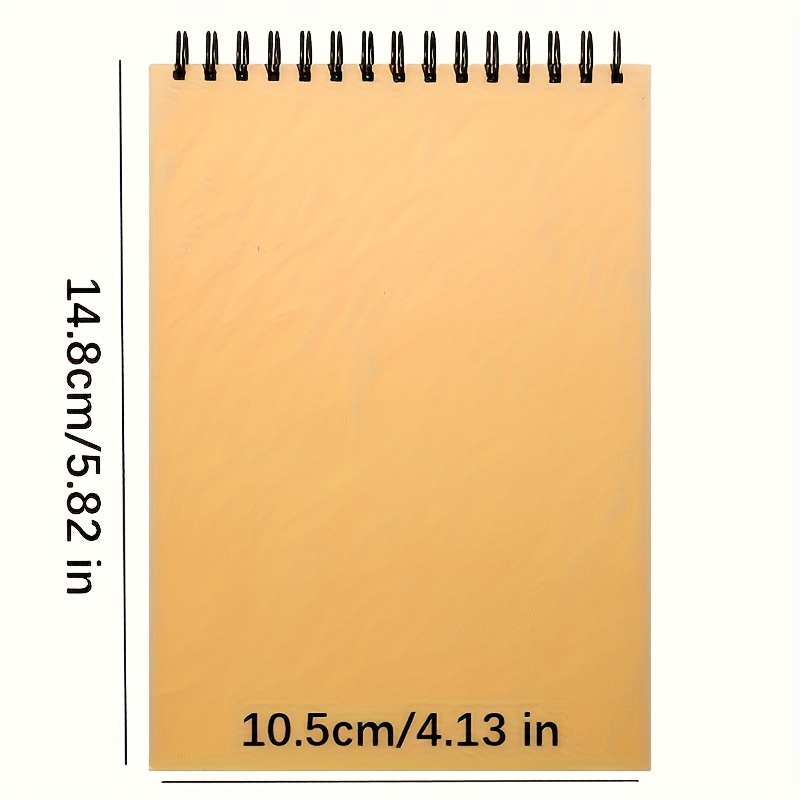 TEMU 1pc Vintage Cowhide Painting Sketchbook, Watercolor Paper, Top Spiral Binding Sketchboard, 1pack Of , Acid Free Art Sketchbook, Art Painting ,