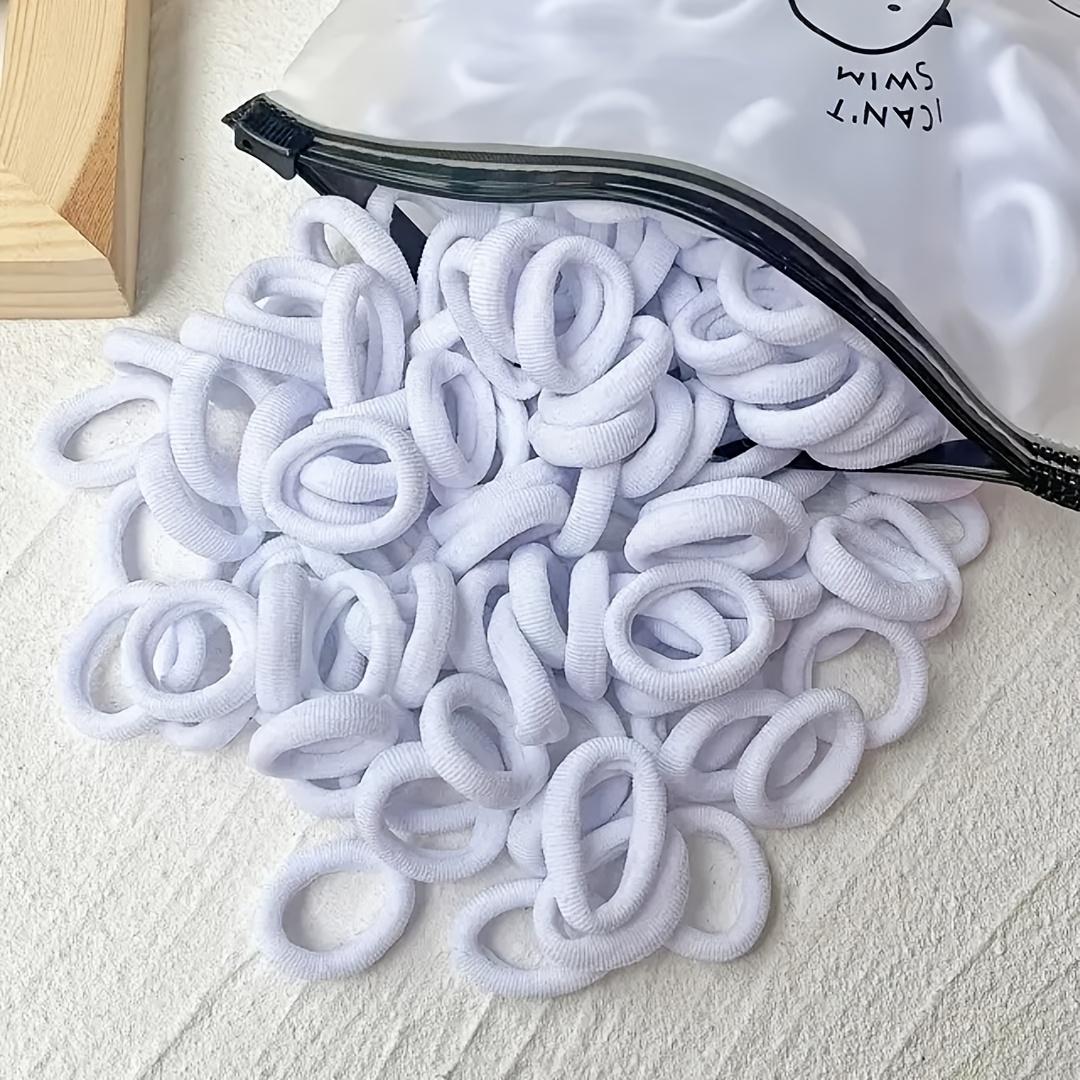 458pcs Colorful Elastic Hair Ties with Stretchy Bases