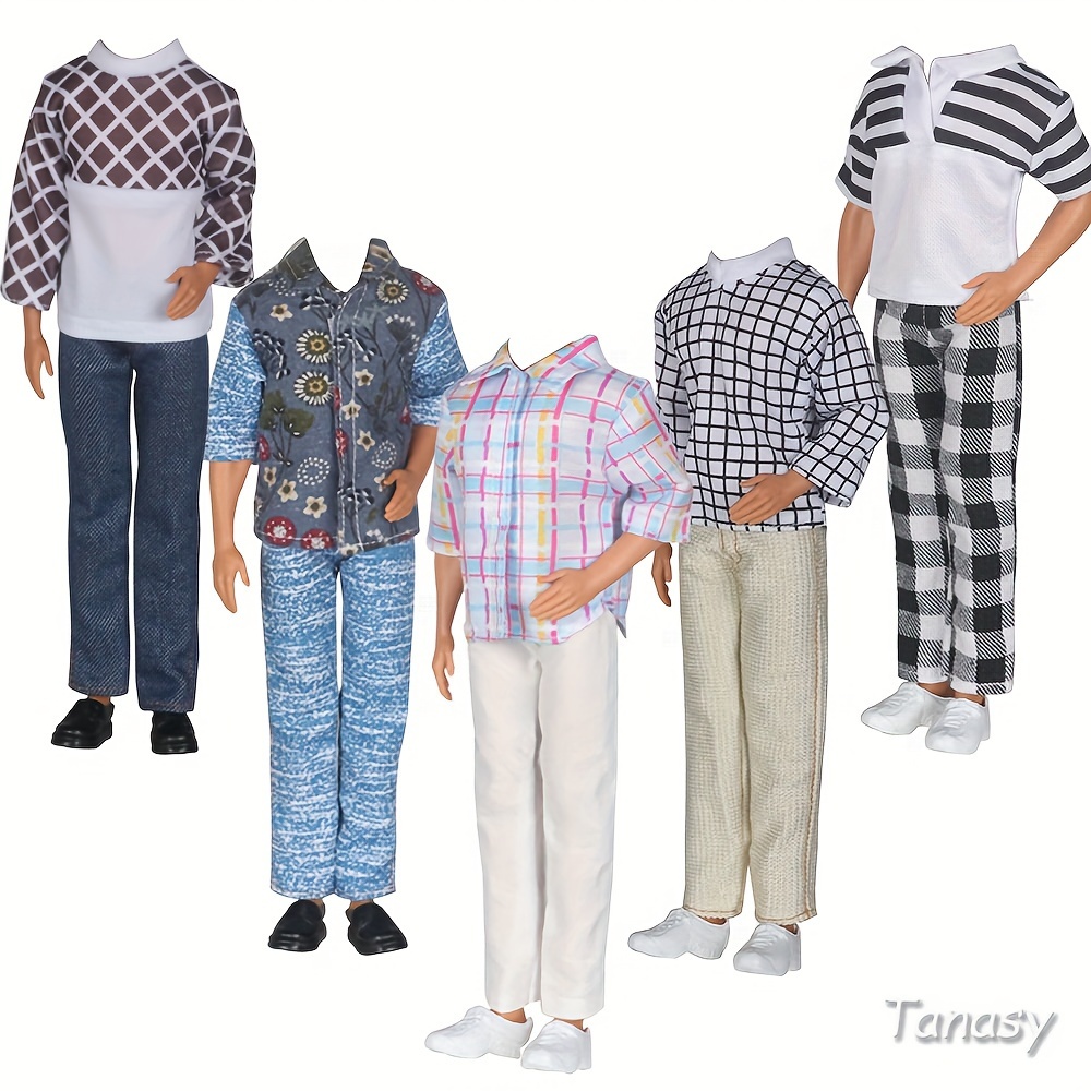 

Tanasy Boyfriend Doll Outfit Set - Casual Shirt, Trousers & Accessories For 12" Fashion Dolls - Perfect Gift For Birthdays, Halloween, Thanksgiving, Christmas (doll & Shoes Not Included)