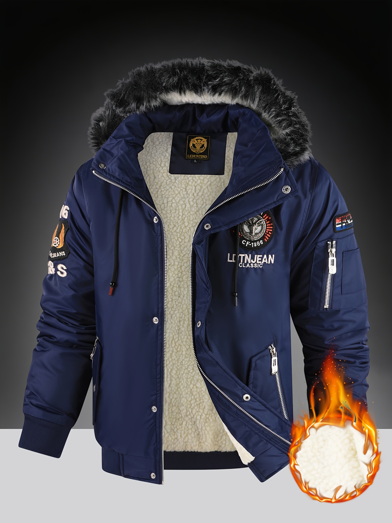 Heren winterjas met capuchon - een warme en dikke outdoorjas