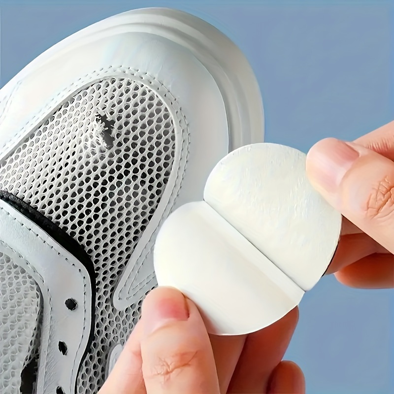 A set of 6/12 self-adhesive shoe patches to repair damage to the sides of shoes, repair holes in the lining, and wear patches to the heel of sports shoes, which are strong and scratch-resistant to repair tears and wear.