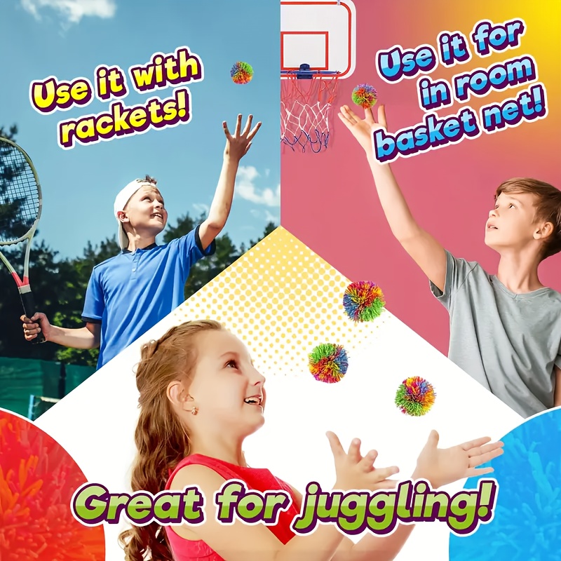 Colorful Sensory Play Balls Soft Bouncy & Elastic Plastic Balls