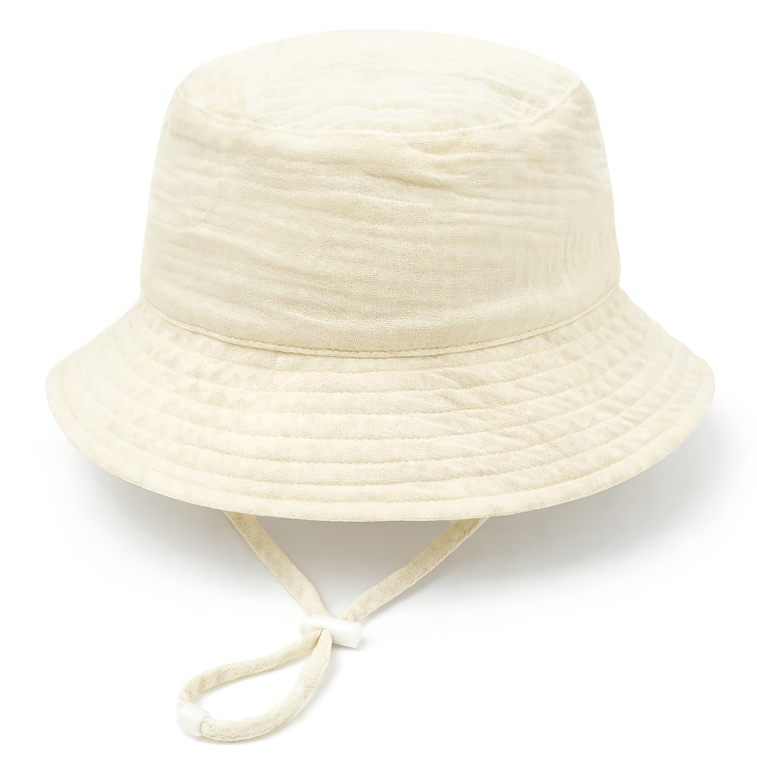 Image of Toddler Baby Sun Hat Kids Summer For Boys Girls Adjustable Beach Hats With Bucket Wide Brim Age 0-3 Years Baby Sun Hat For Spring And Summer