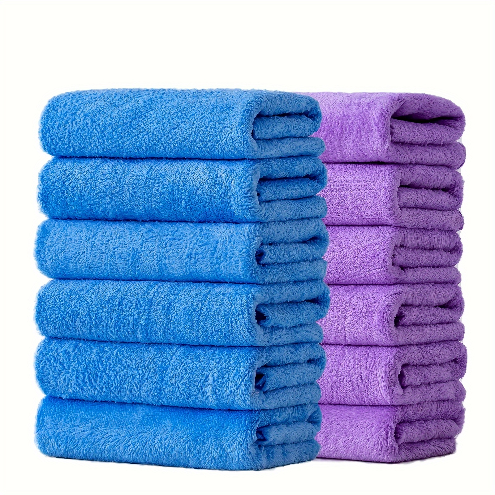 

12pcs Polyester Hand Towel, Absorbent & Quick-drying Showering Towel, Super Soft & Skin-friendly Bathing Towel, For Home Bathroom, Ideal Bathroom Supplies