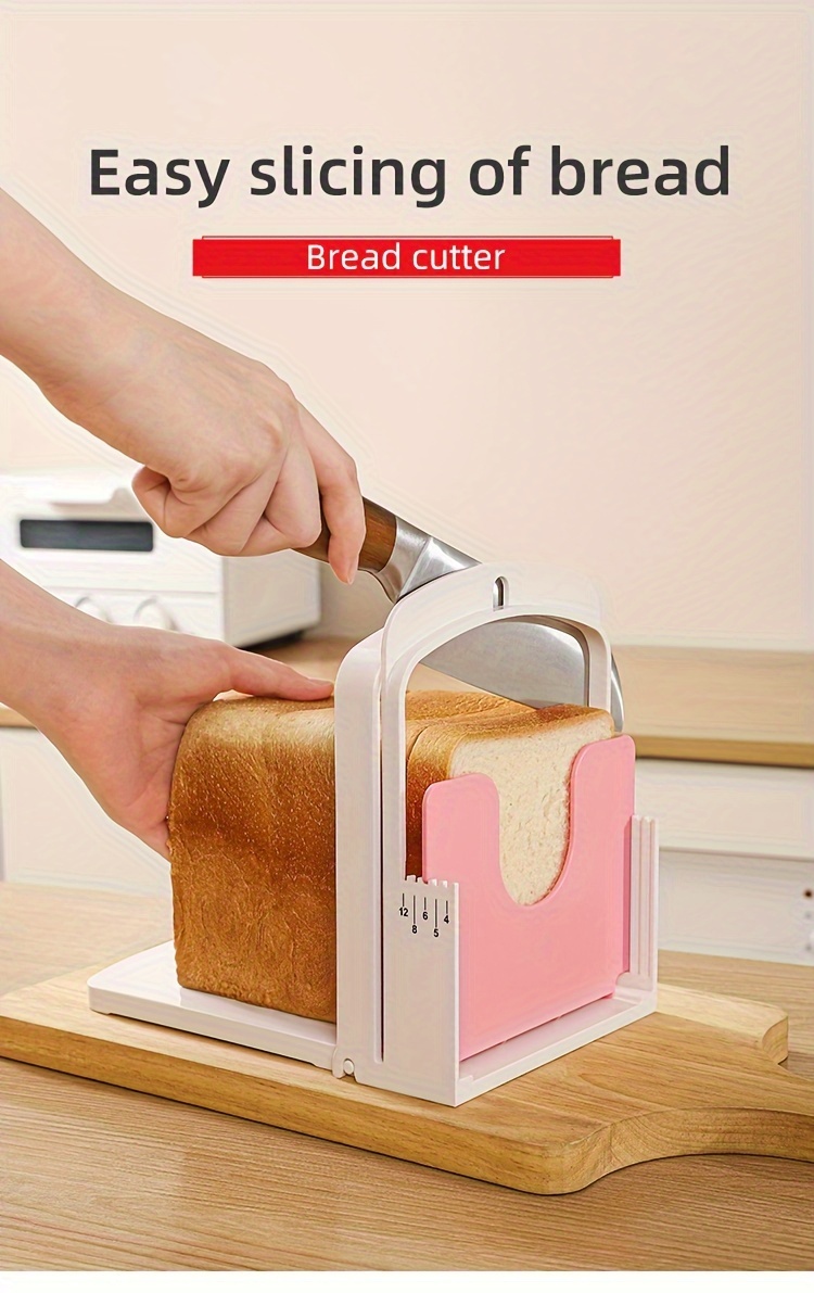 easy   bread cutter semi automatic toast slicer no power needed     use details 0