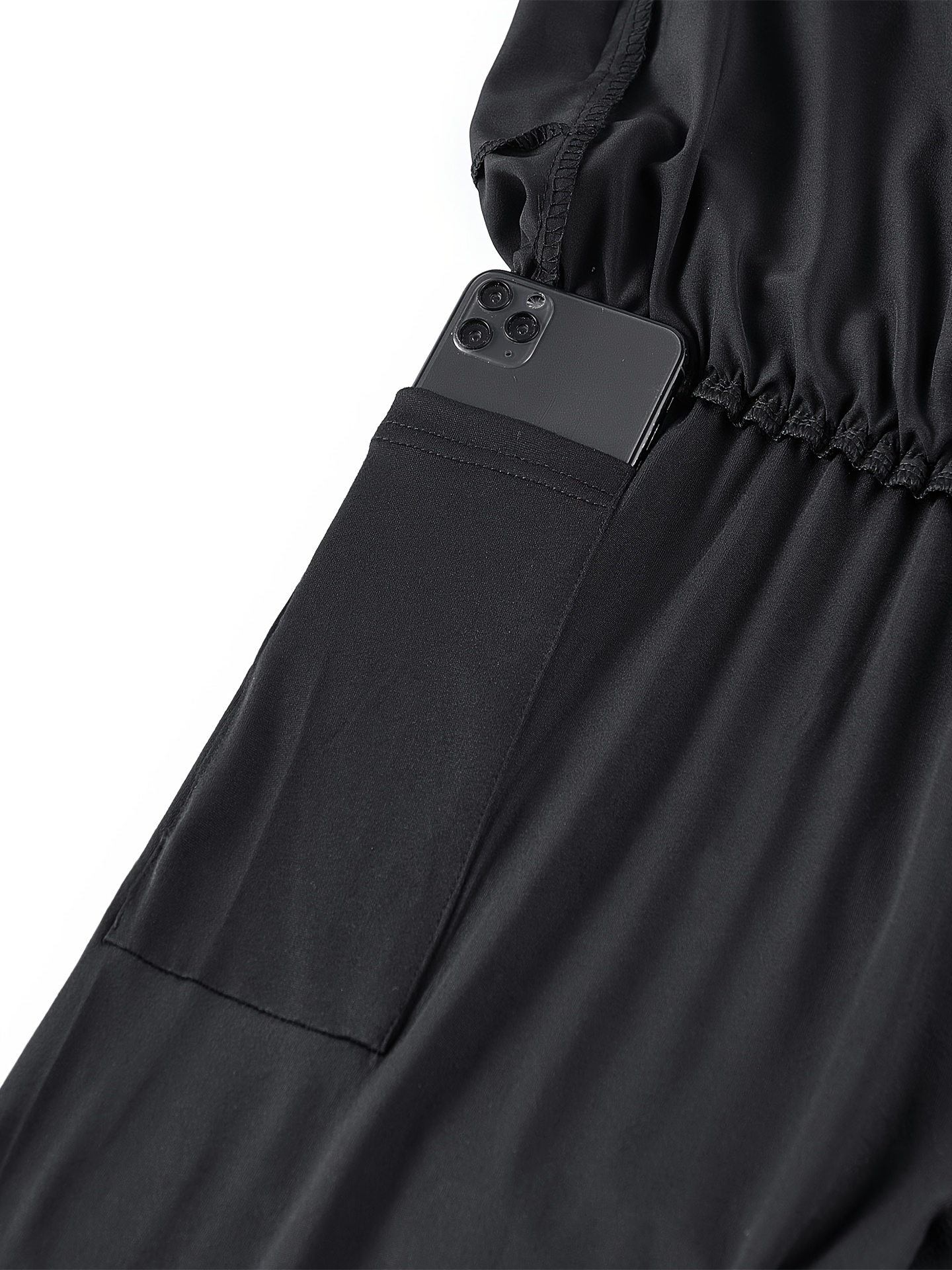 Men'S Casual Sports Long Pants Suitable for All Seasons, Designed to Look Like Two Pieces, Featuring Pockets, a Regular Fit, Elastic Waistband, Quick-Drying And Breathable Fabric, Moisture-Wicking Properties, Ideal for Hiking, Training, Yoga
