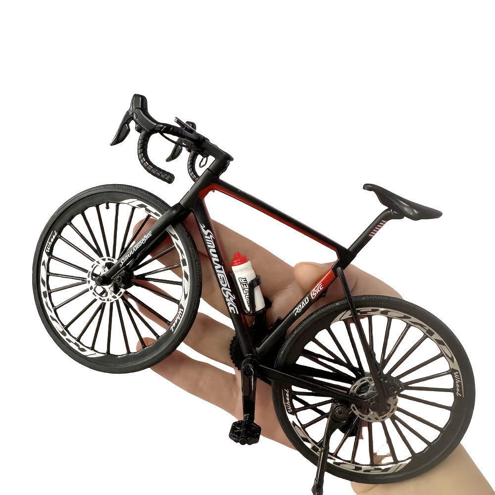 Mini Vélo Décoration Shopsphère DISTRIBUTION | VTT Miniature 1:8 | Vélo En Métal | Décoration De Bureau | Collection D'artisanat Pour Les Passionnés De Cyclisme (Bleu Mini Vélo Métal Détaillé 24cm
