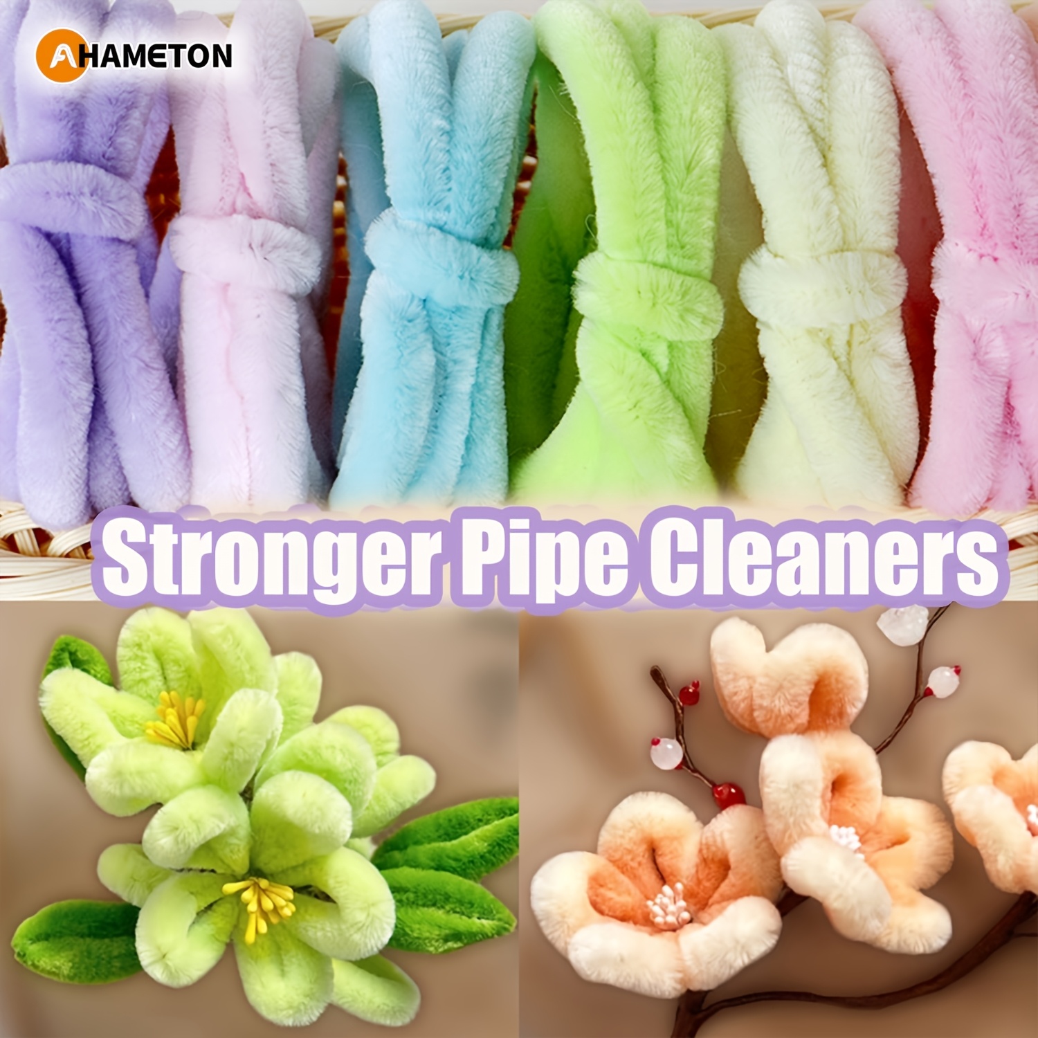 pipe cleaner crafts sold on Temu United States