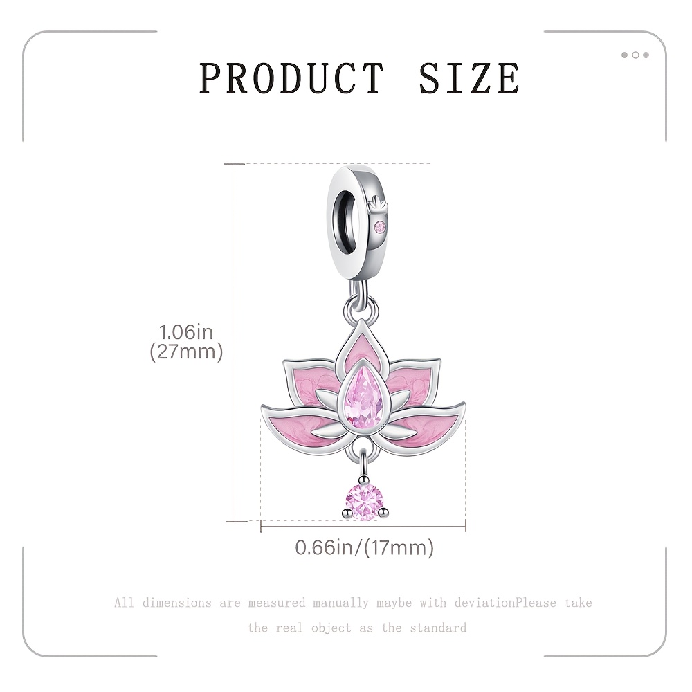 925 Silver Plated Lotus Flower Design Pendants