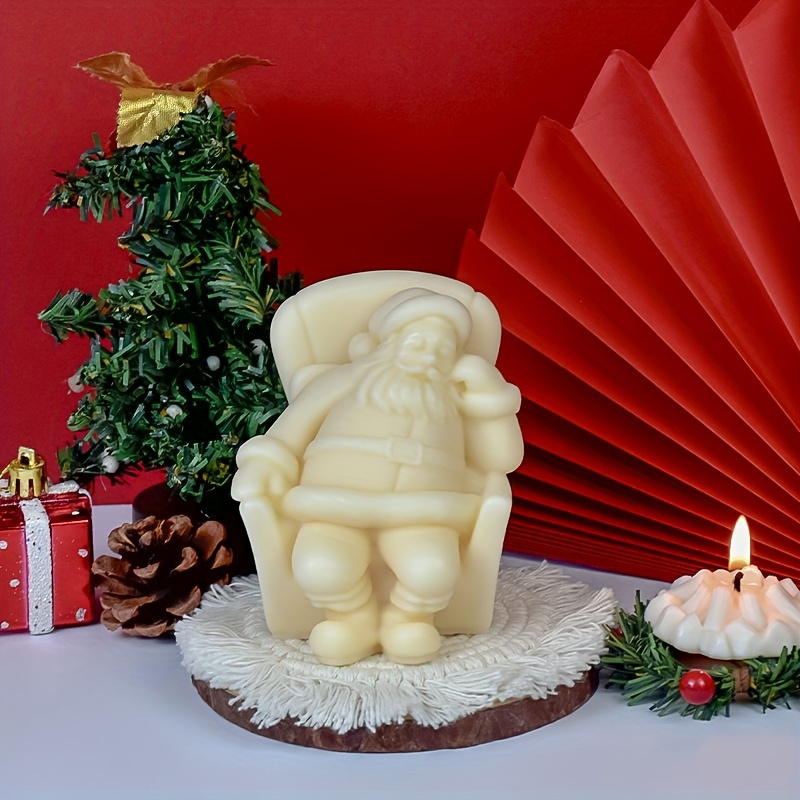 set 1 silicone mold christmas featuring a sleeping santa