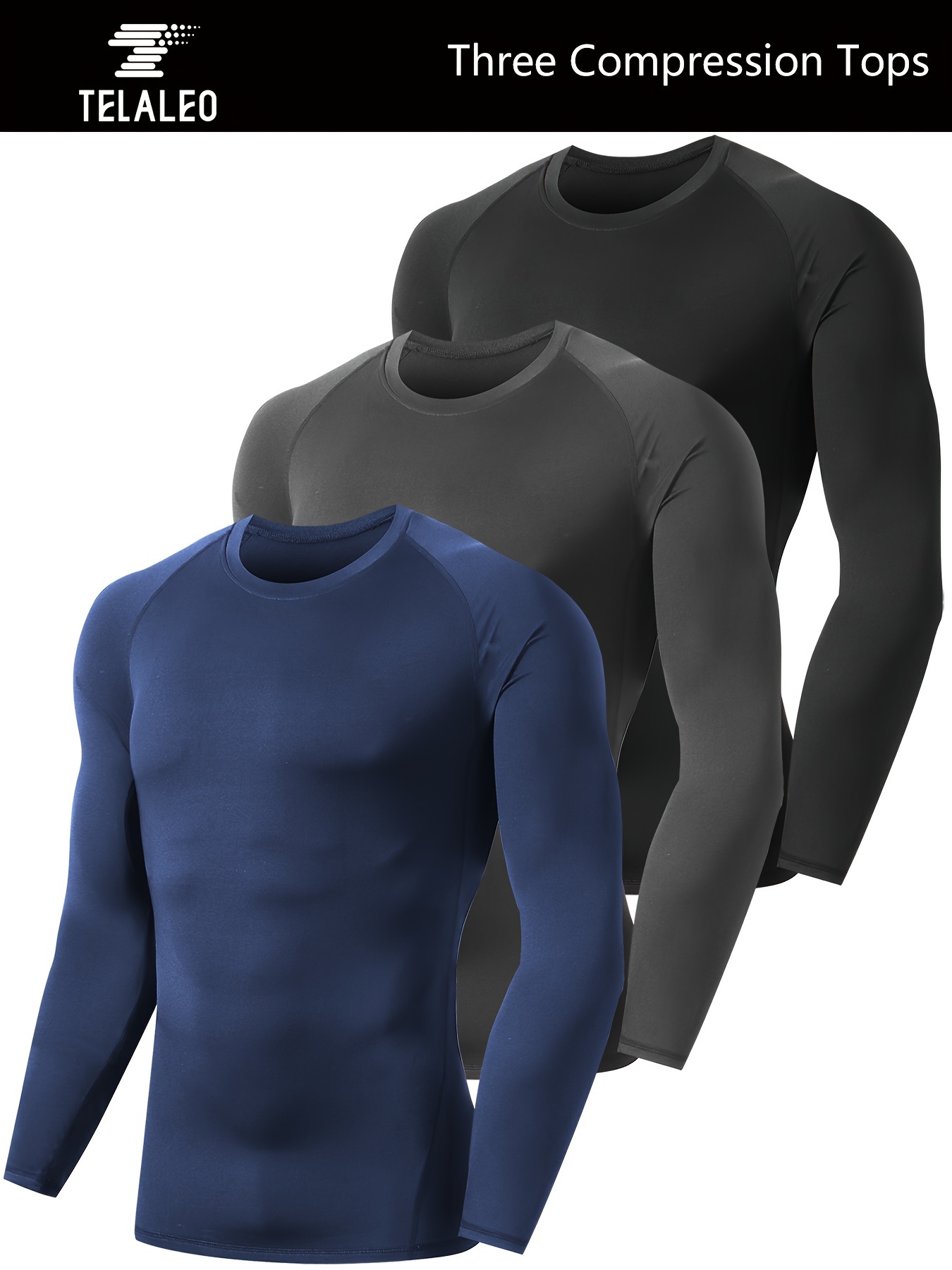 Boys/Toddler 6 Pack Athletic Performance Long Sleeve Undershirt Tops/Base  Layer Cotton Stretch Shirts : : Clothing, Shoes & Accessories