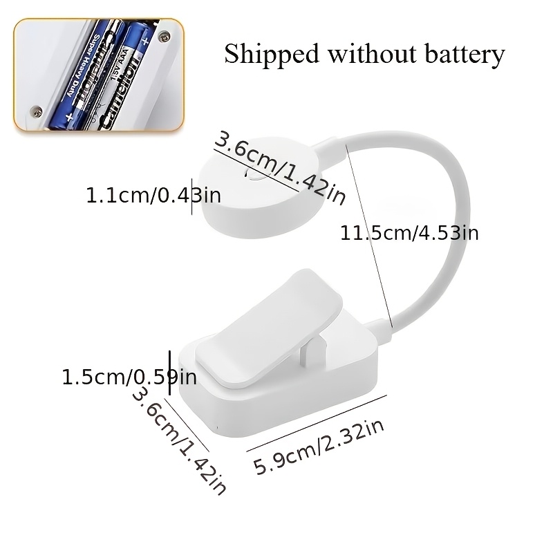 Adjustable Reading Light with 3 Modes, Compact Night Design