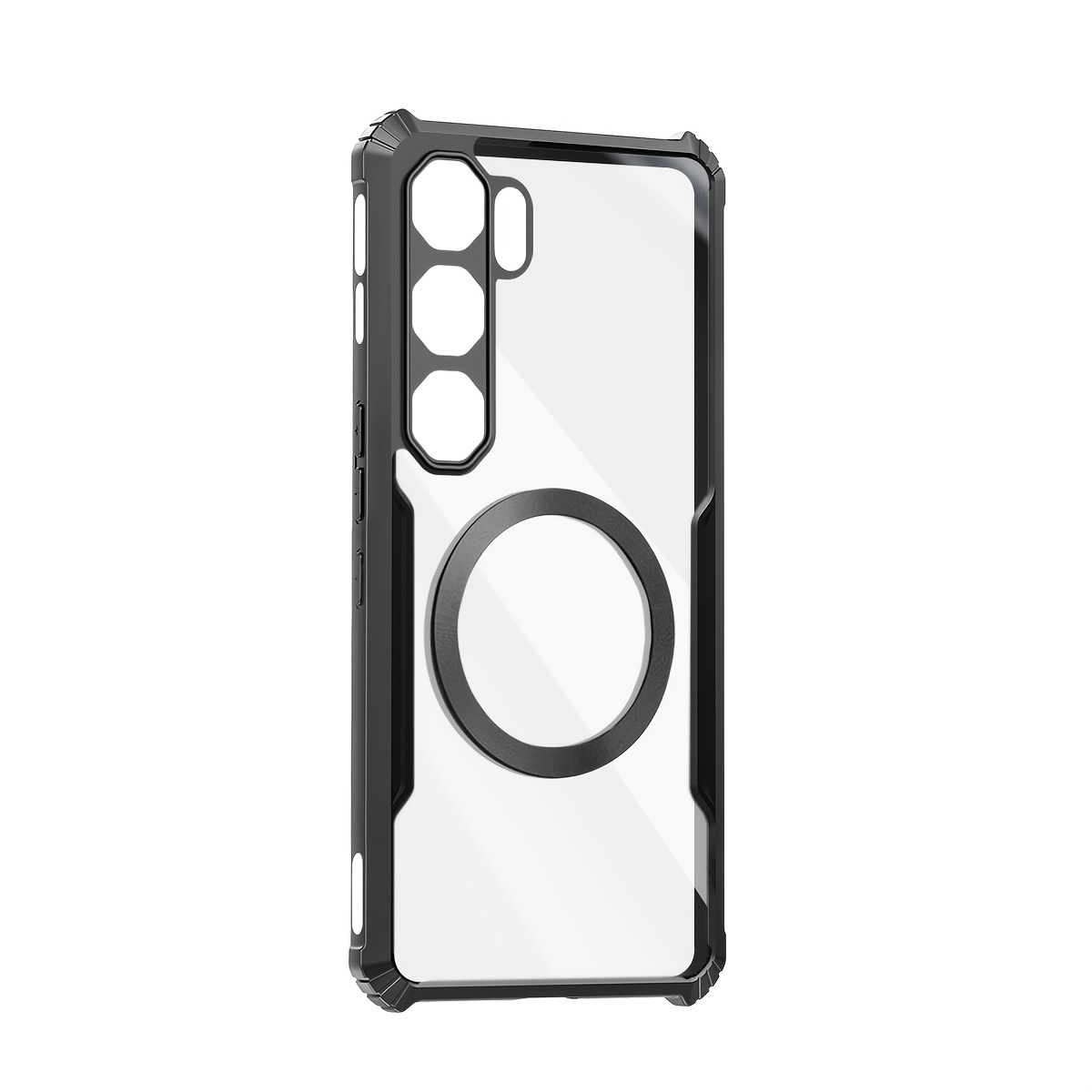 TEMU Funda para teléfono: Compatible con ZTE Nubia Neo 5 GT, carcasa con atracción magnética, cubierta suave a prueba de golpes, parte trasera