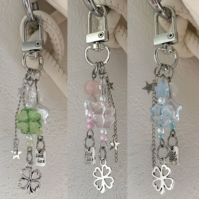 TEMU 3pcs Pendant Keychain Set For Women, Key Ring, Earphone Case, Camera, Phone, Car Key, Handbag, Backpack Charm, Pendant Accessory, Gift For ,